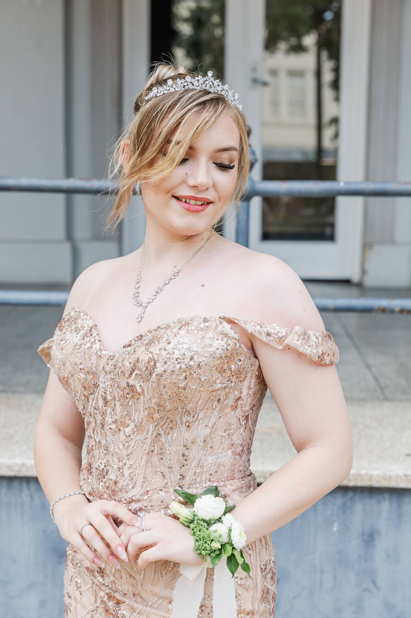 Stunning image of girl in formal dress Rockhampton, from Oak and Valentine.