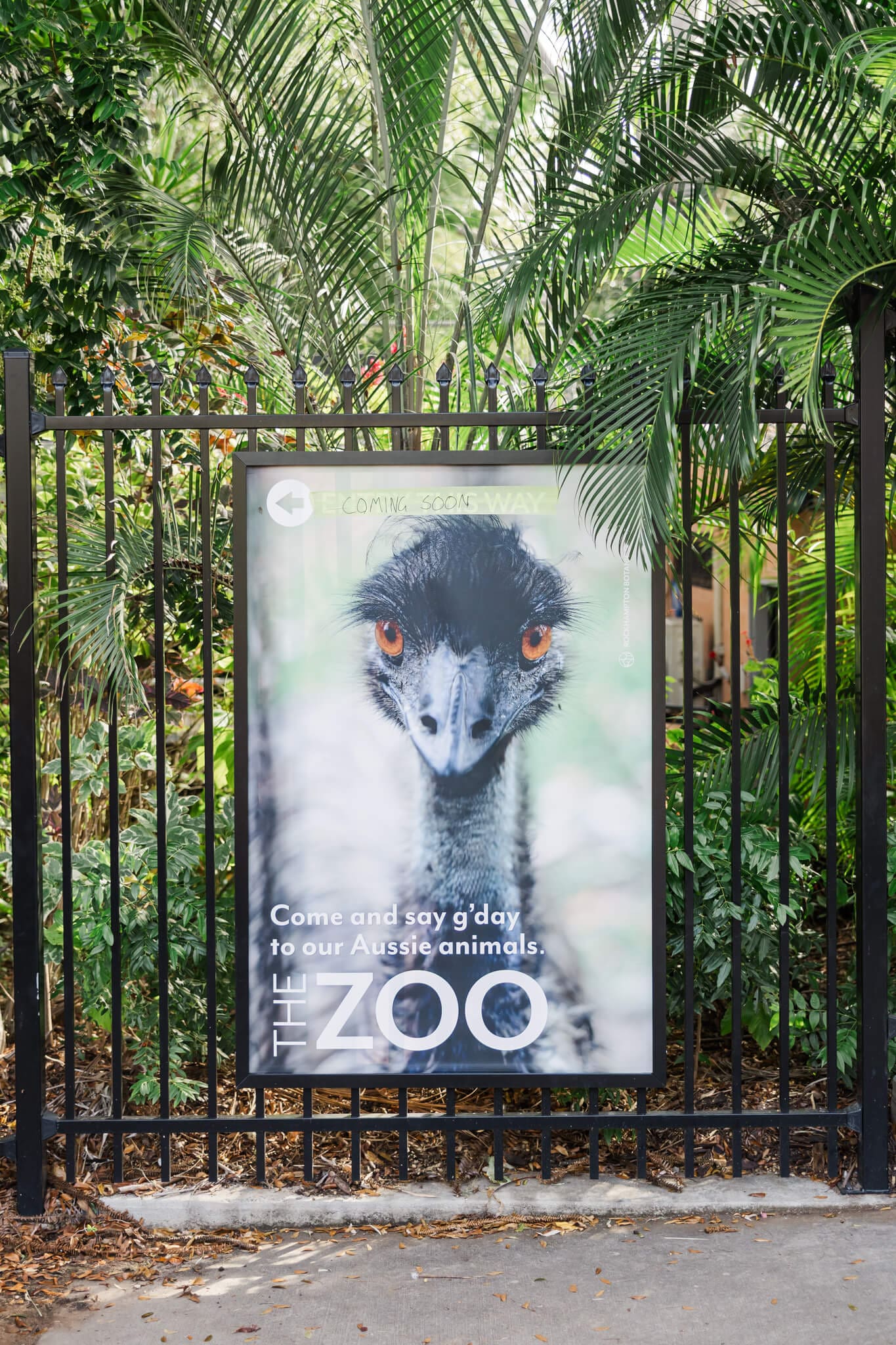 Rockhampton Zoo welcome sign