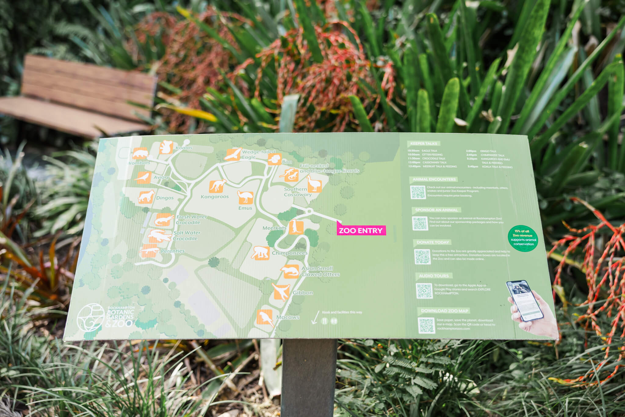 Zoo guide map