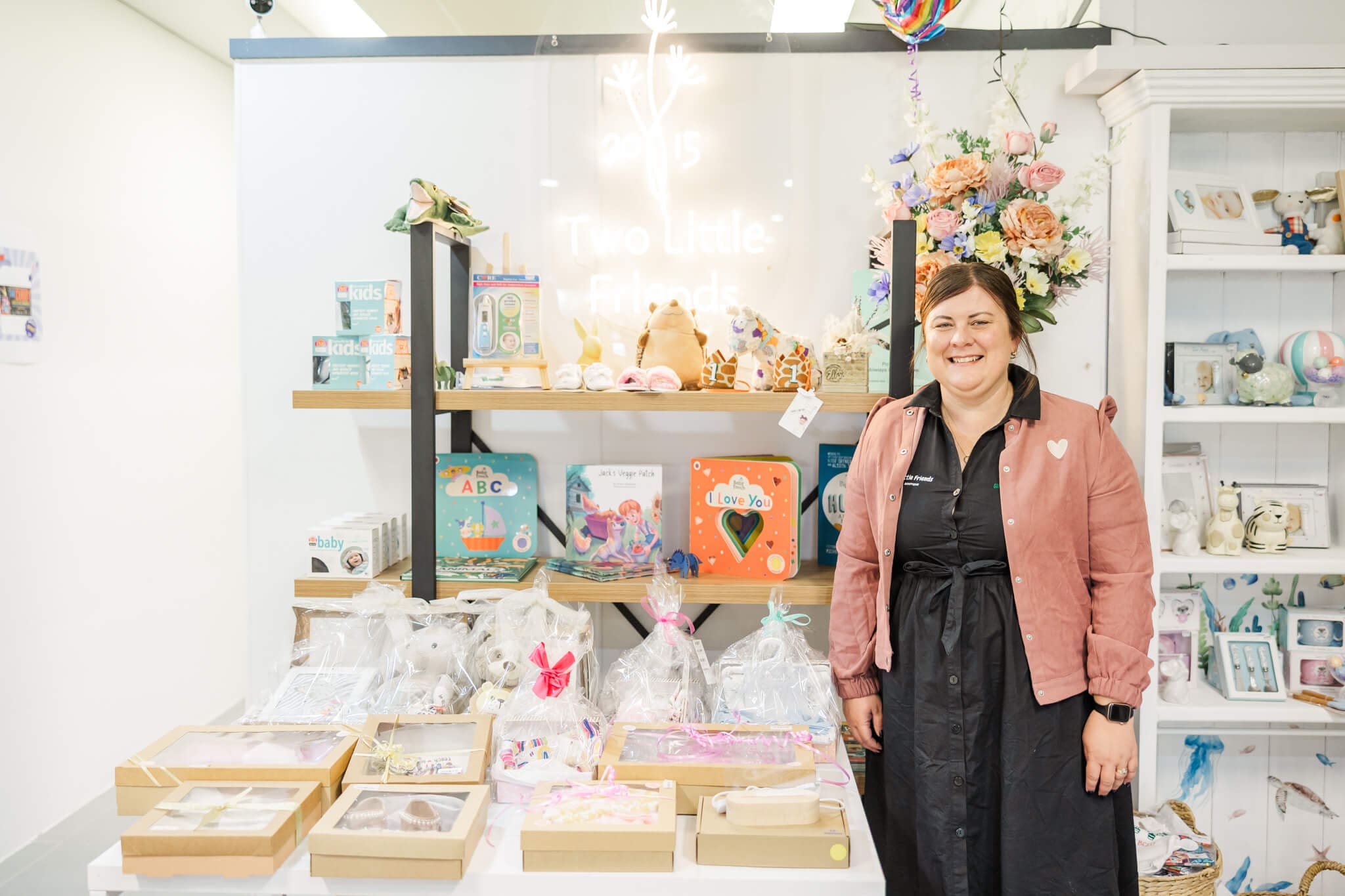 Baby shop Two Little Friends, located in Rockhampton, Queensland. Pictured here is store owner Kerry-Lea Quinn.