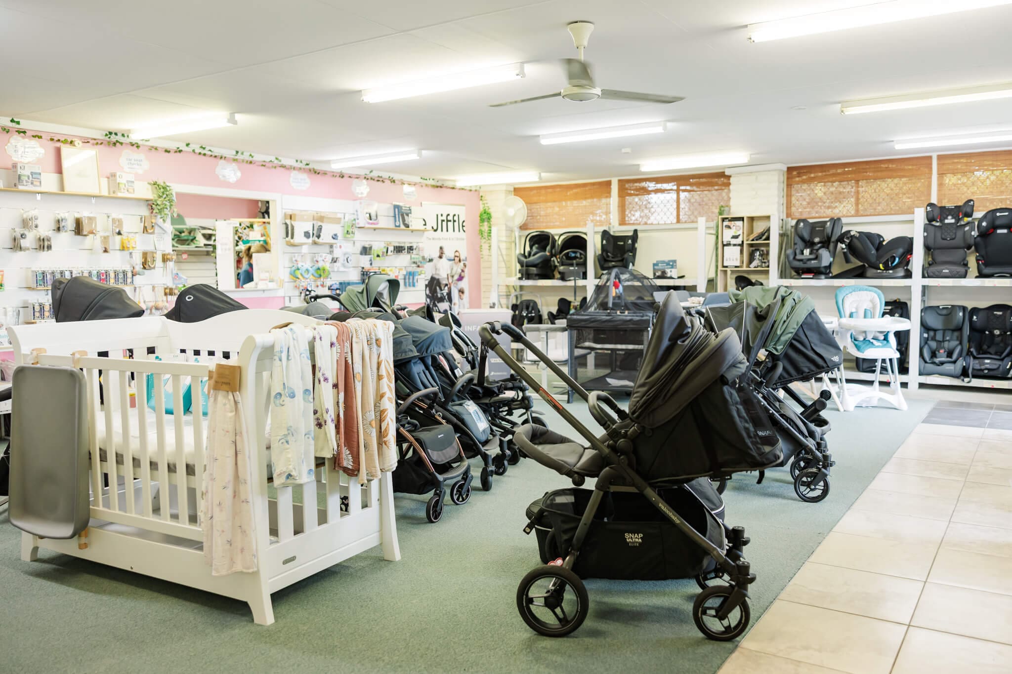 Image of a baby shop in Rockhampton that sells baby products for new parents.