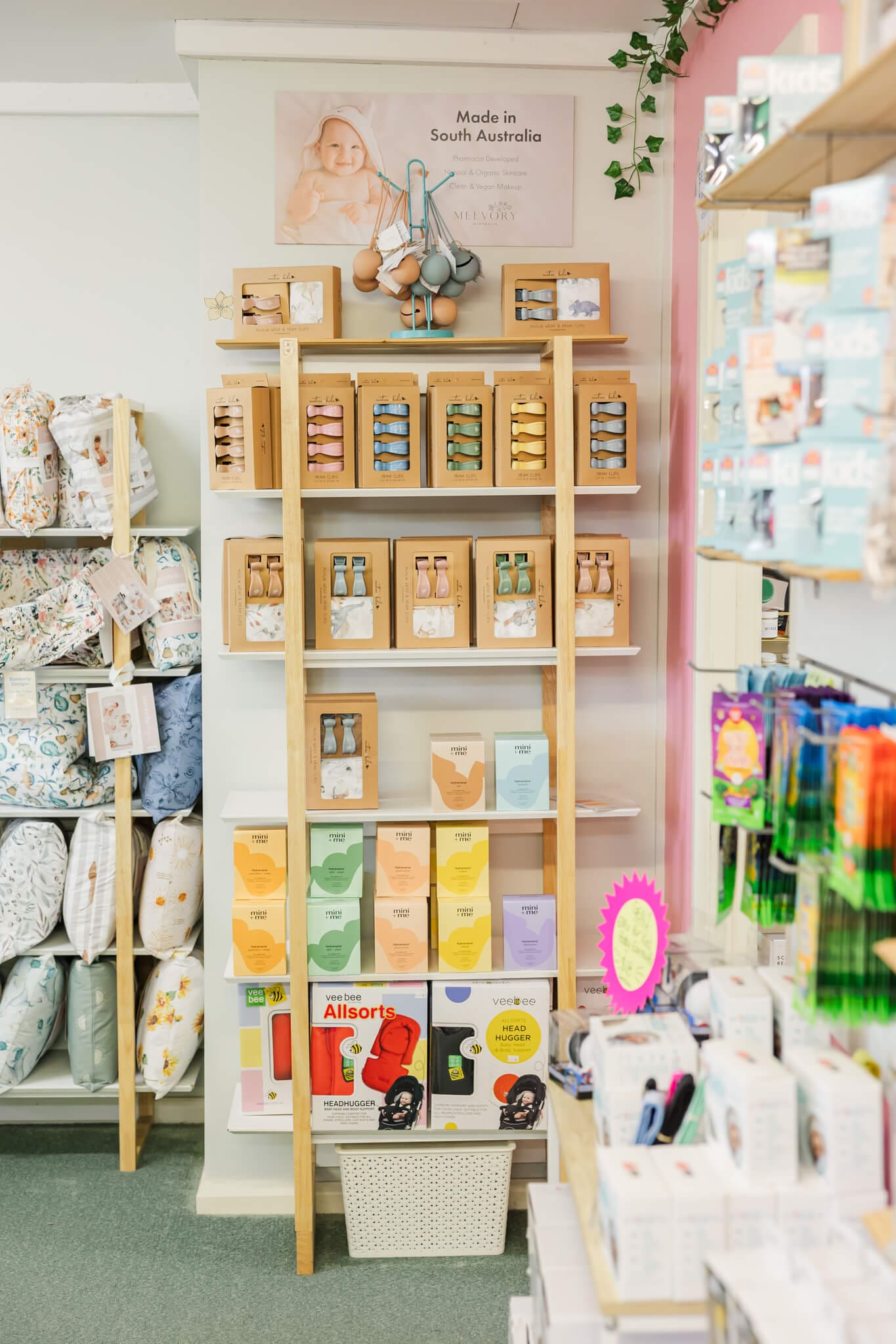 Some stock in a Absolute Baby in Rockhampton featuring gifts and newborn essentials.
