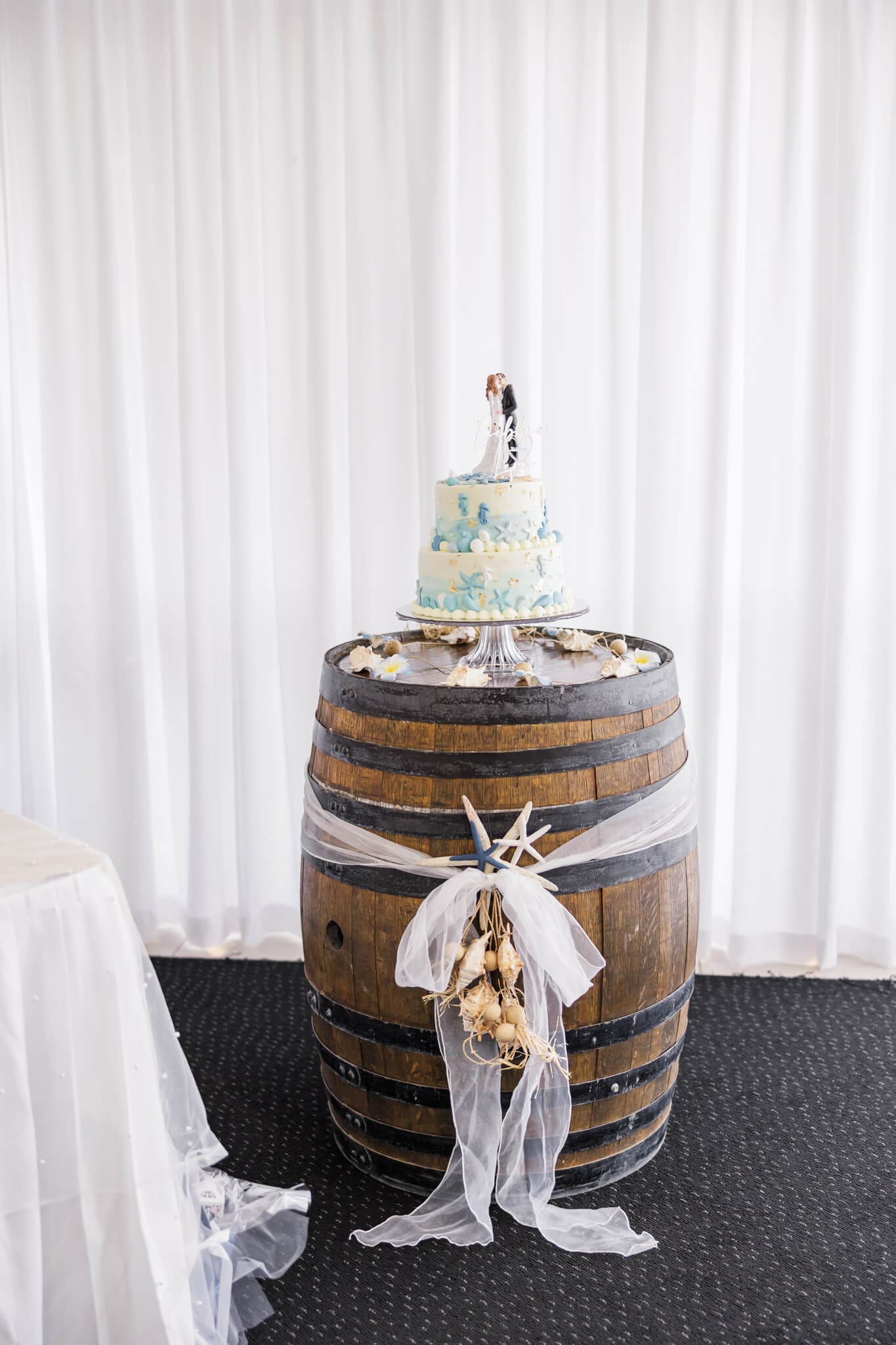 Wedding cake details. Captured by Julie-Anne Photography, Yeppoon.