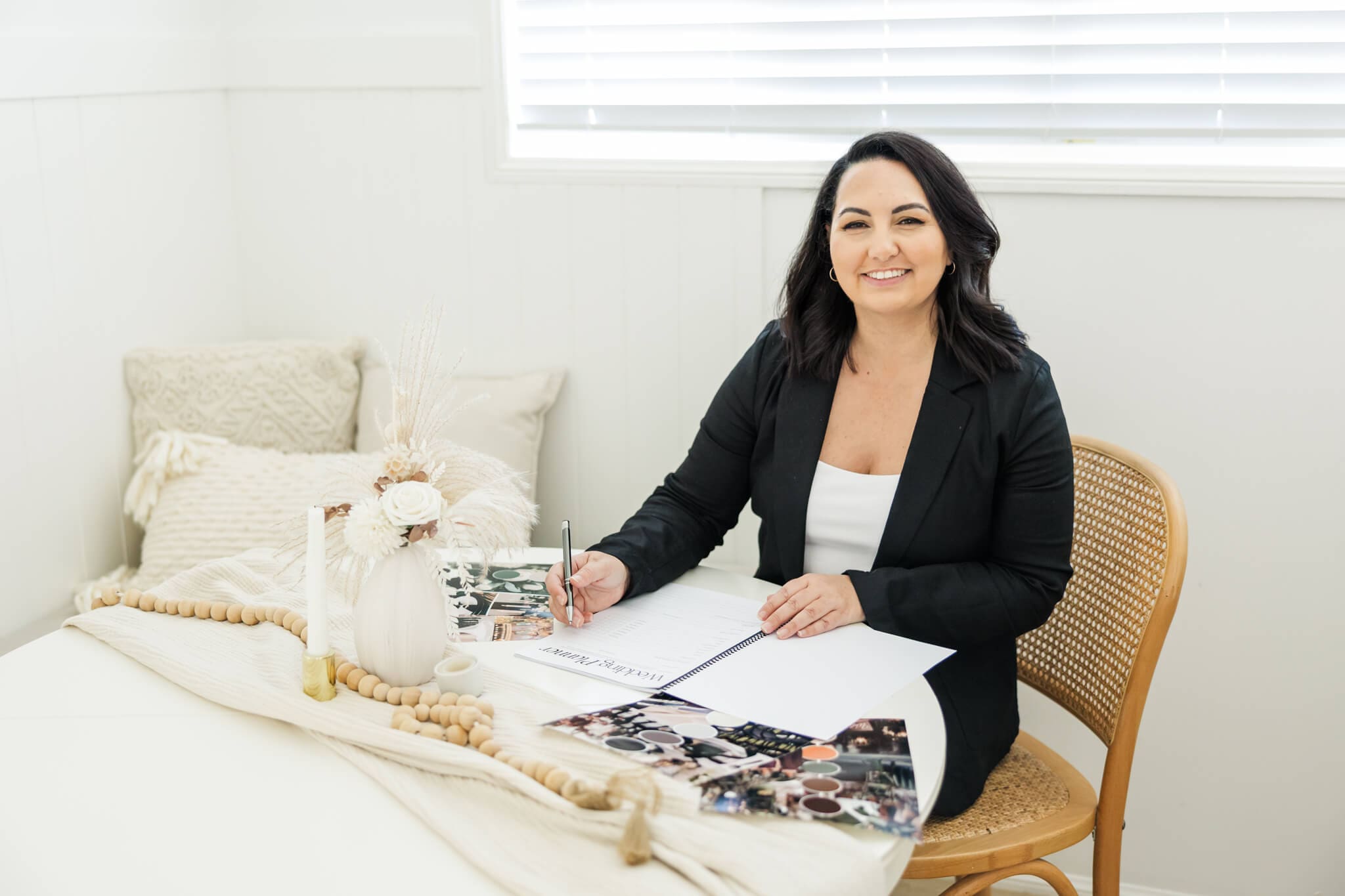Gina from Best Day Ever Events gets to work with her wedding planning business.
