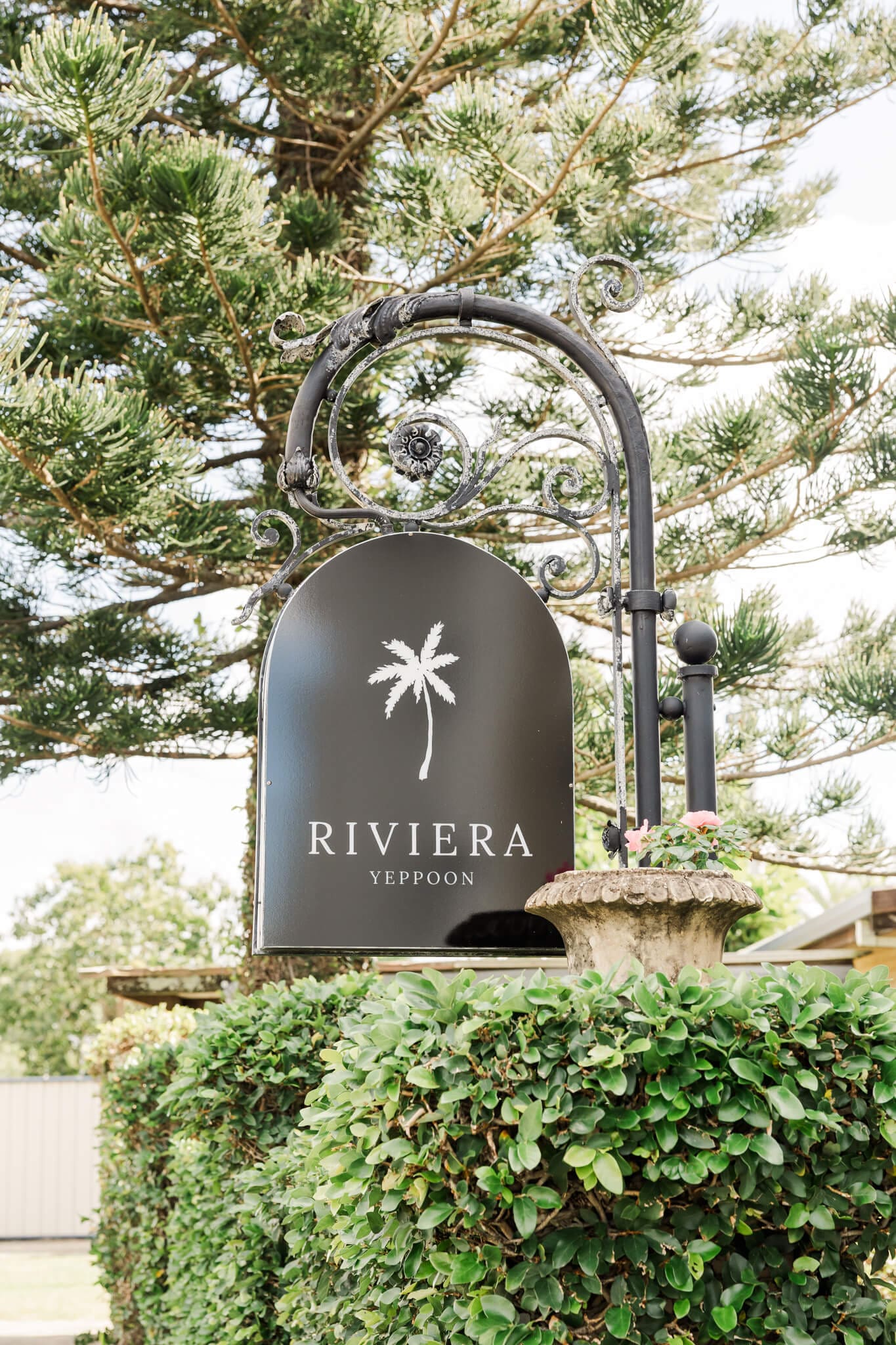 Outside the Riviera Yeppoon, feature beautiful and elegant architecture. Located at Cooee Bay, Queensland, Australia