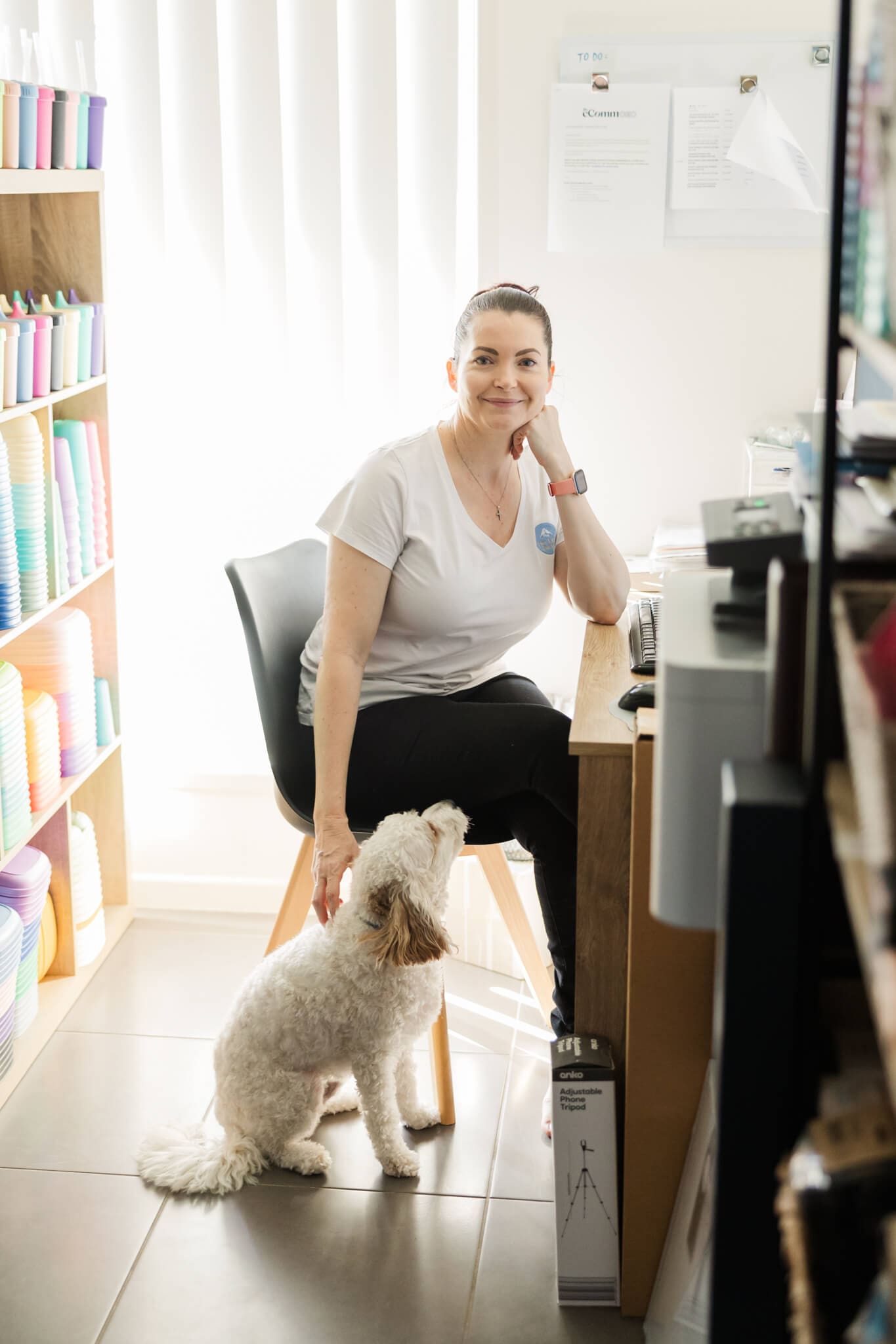 Jess, the owner of Two Little Finches, an online baby store in Rockhampton, captured by Julie-Anne Photography.