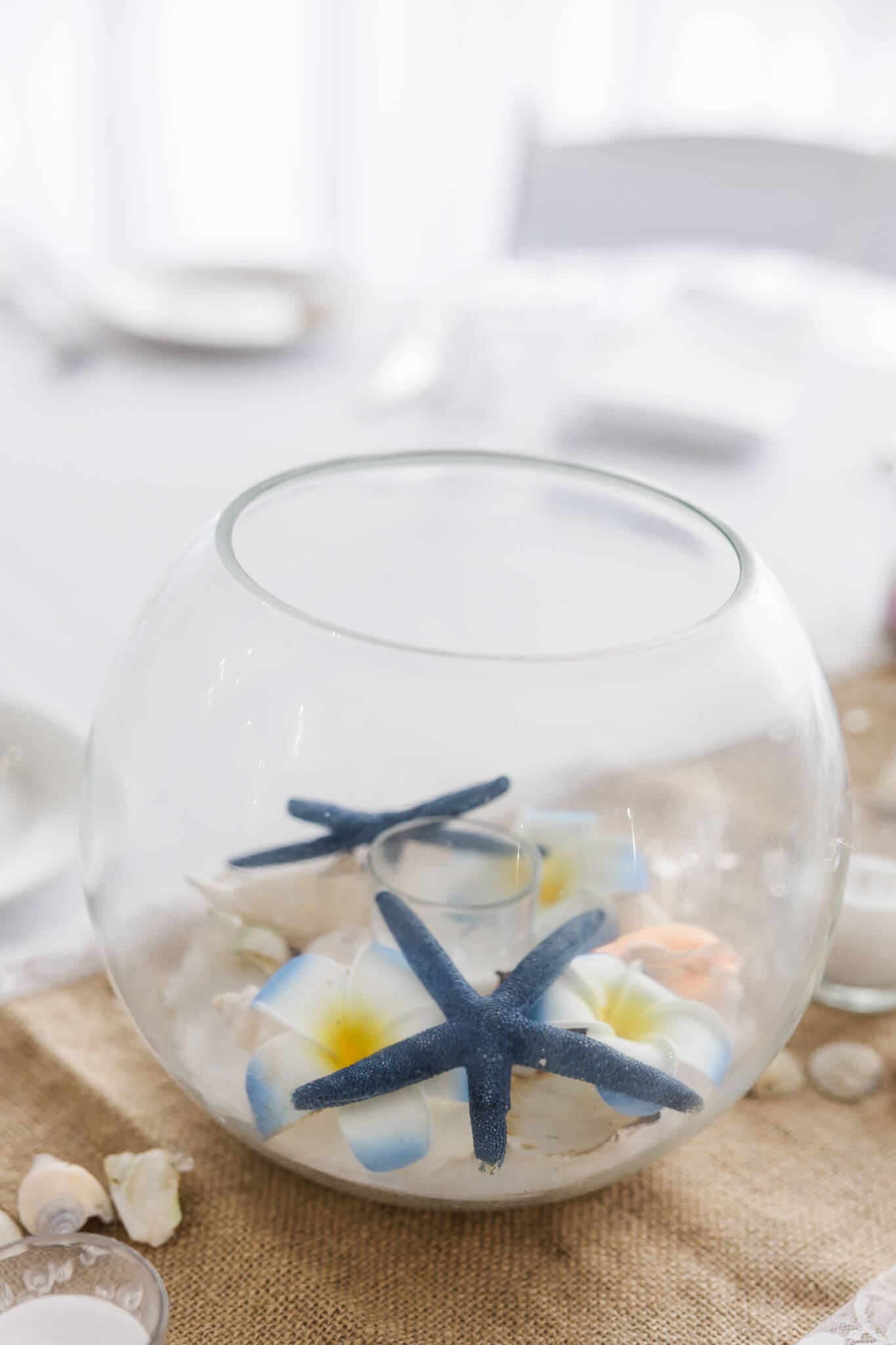 Reception details at Beaches Restaurant, Rosslyn Bay.