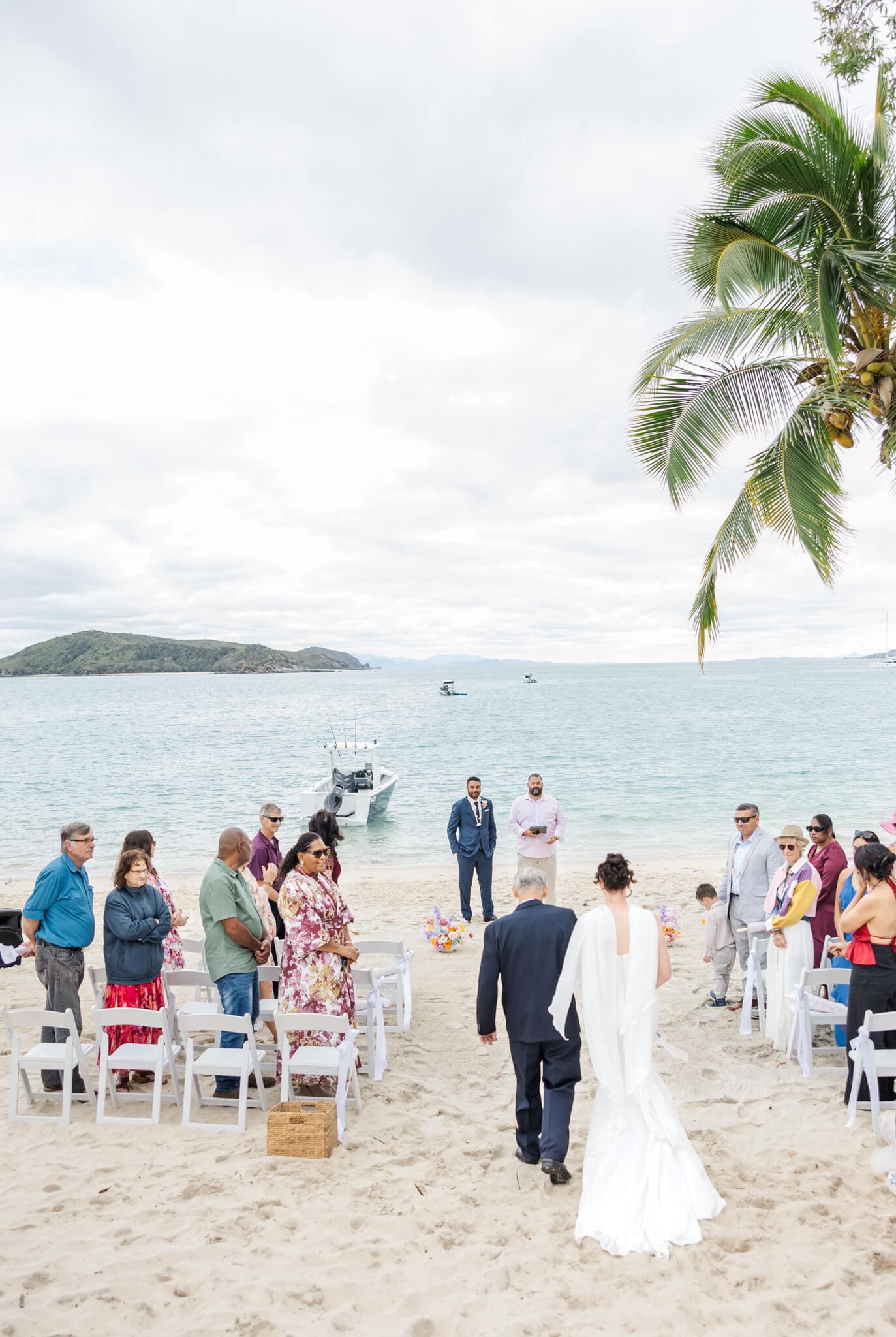 Wedding taking place at a Yeppoon Wedding Venue, Great Keppel Island Hideaway.