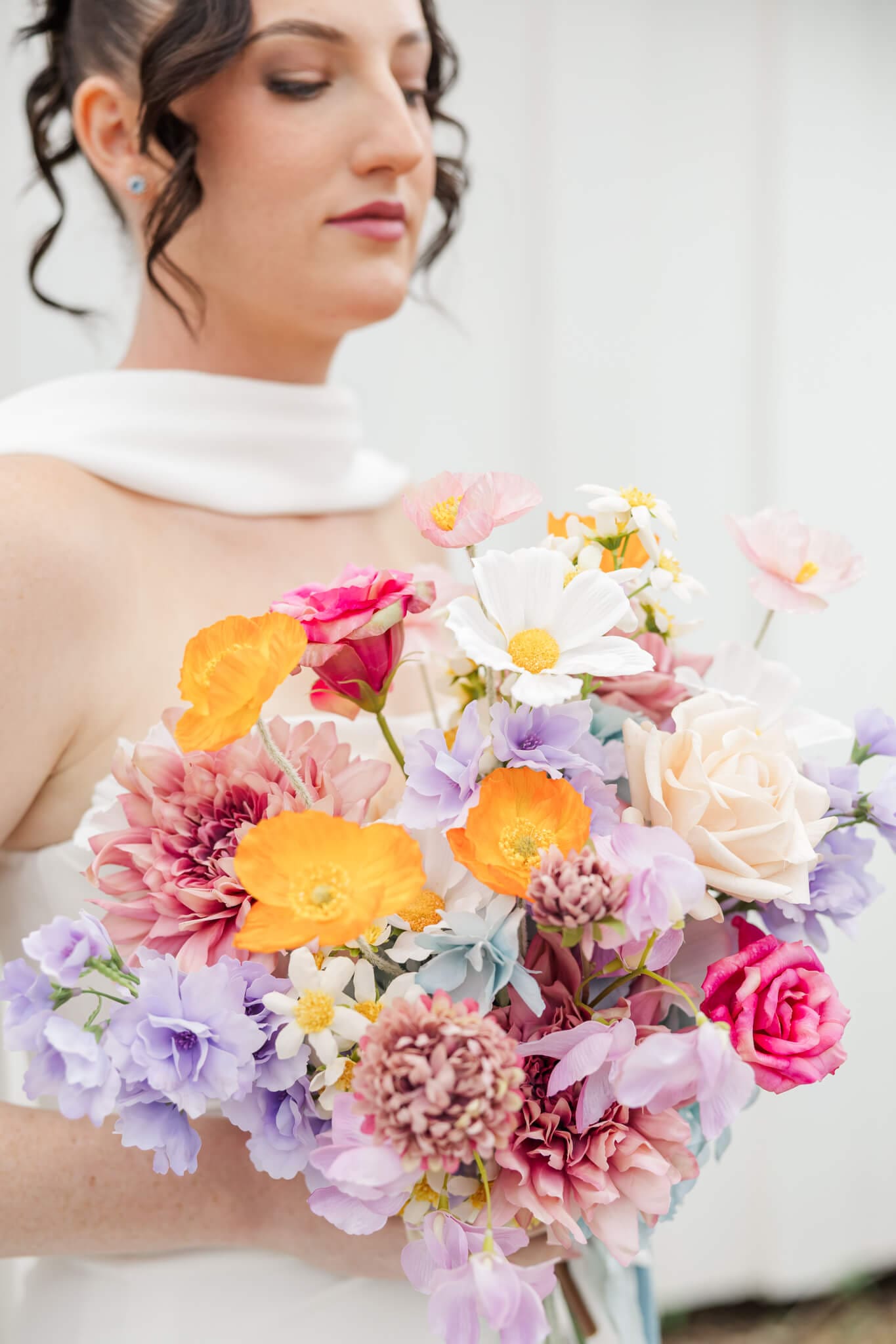 Bride poses before her ceremony on Great Keppel Island. Photographed by Yeppoon photographer, Julie-Anne Photography.