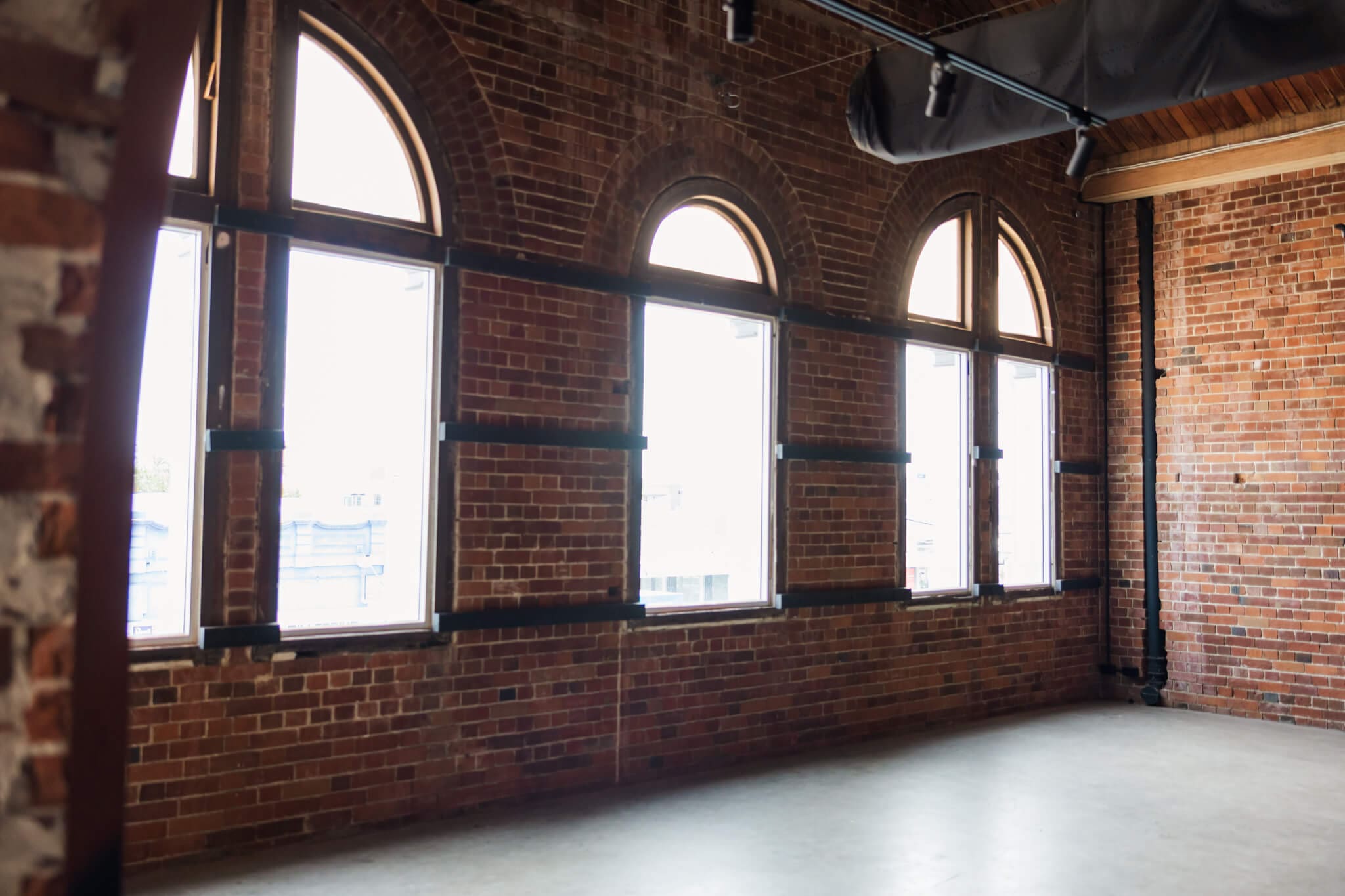 Upper level of historical brick wedding venue in Rockhampton
