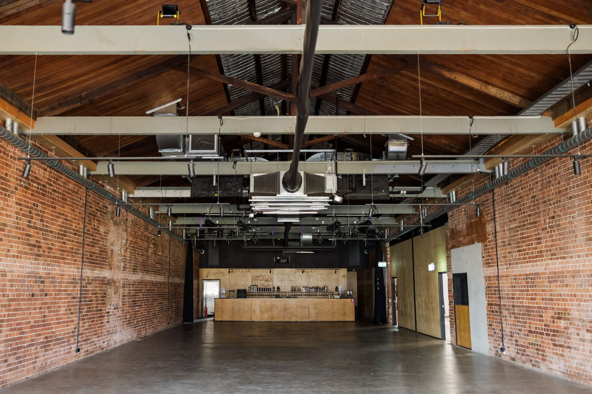 Upper level of historical brick wedding venue, Headricks Lane in Rockhampton
