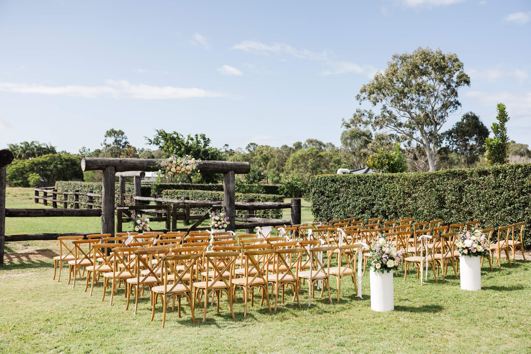 Wedding Ceremony area option at The Paddock Yeppoon.