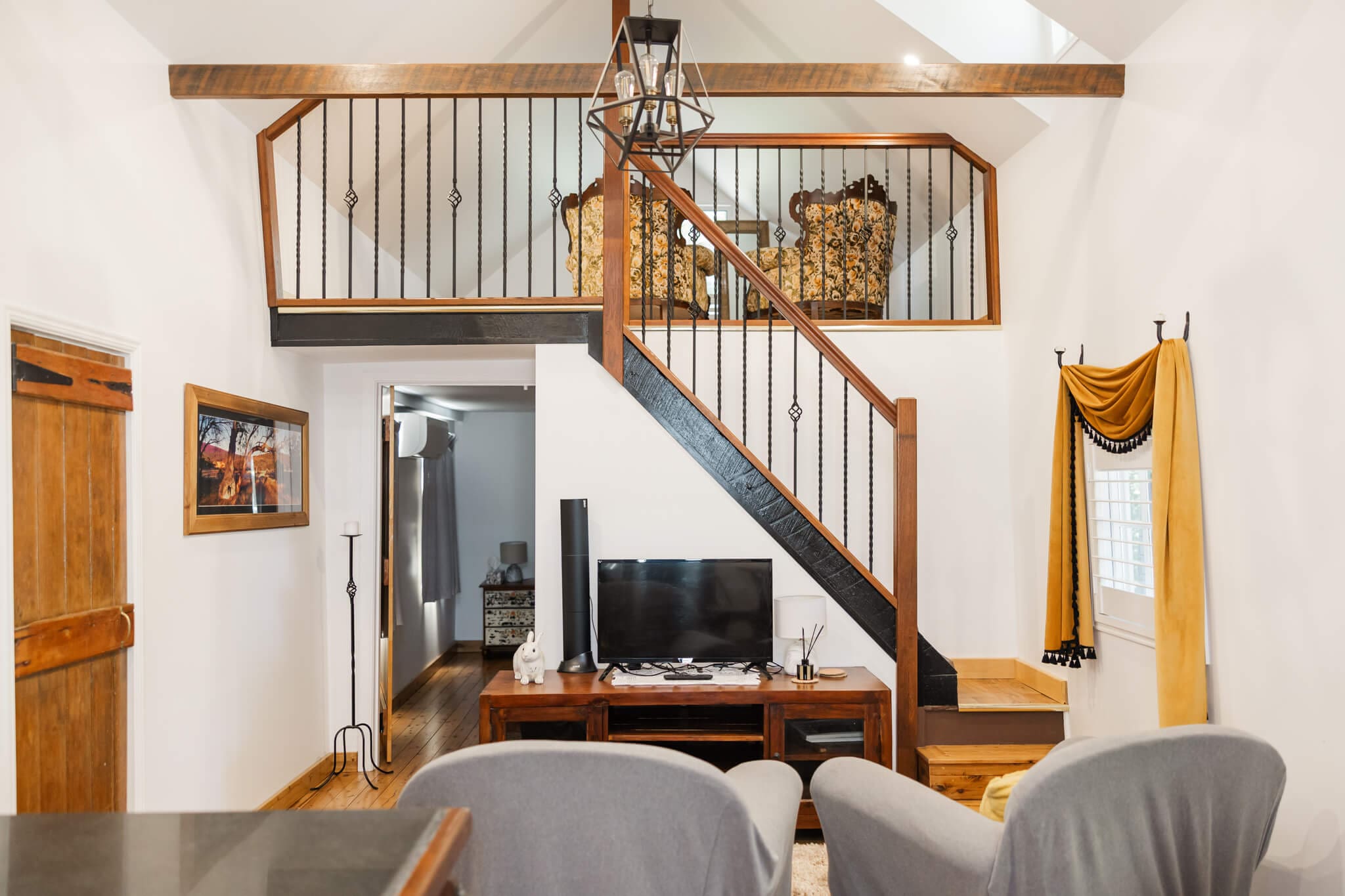 Groom Preparation for wedding day - inside the Calico Cottage at St Aubins Village