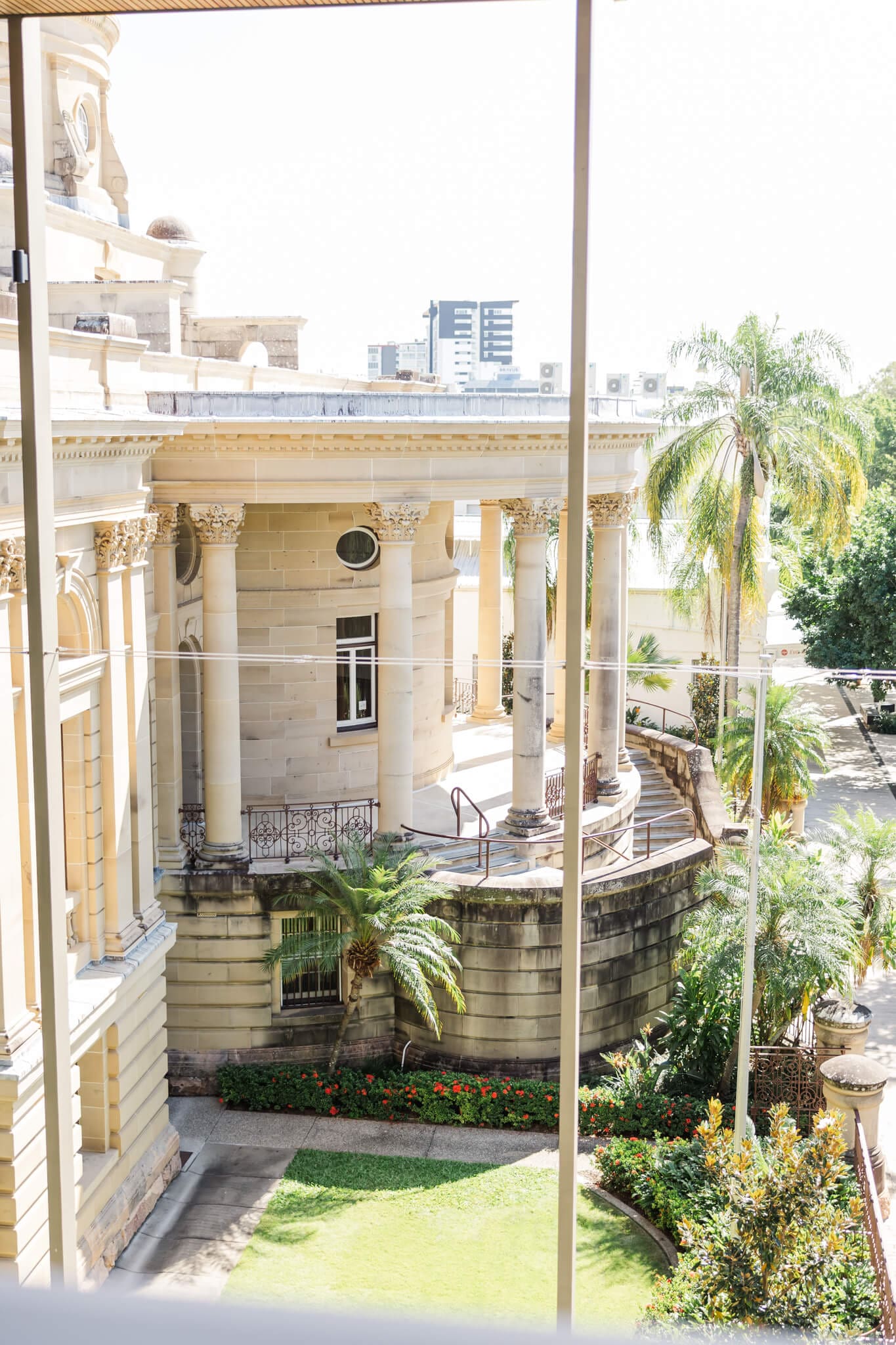 View from the Rockhampton Museum of Art over looking the Customs House.