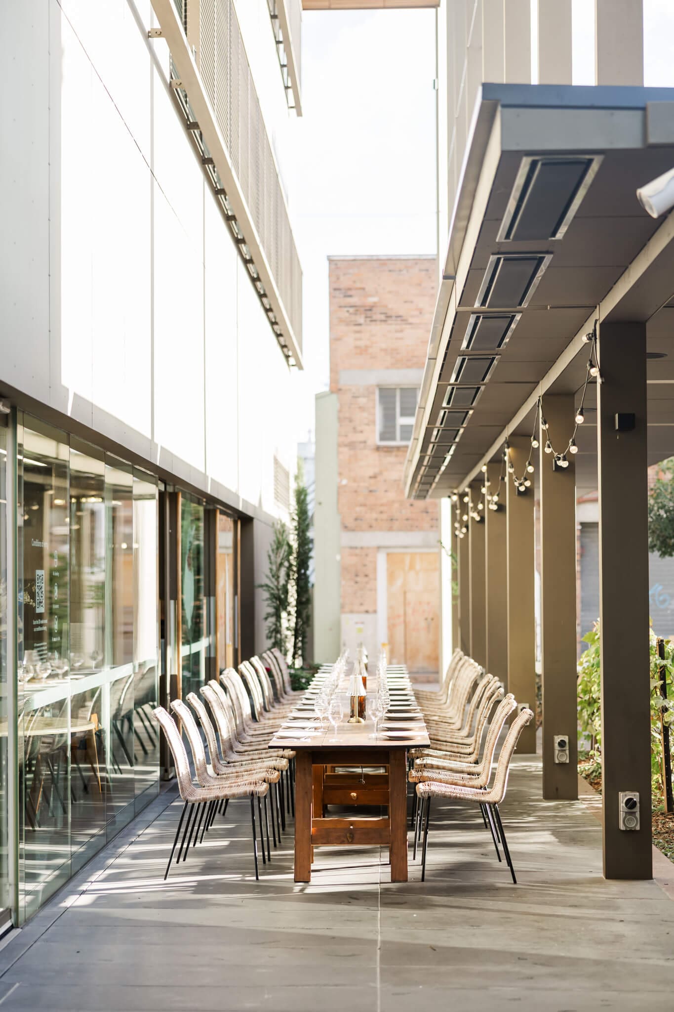 Rockhampton wedding venue, the Rockhampton Museum of Art, with a wedding reception set up