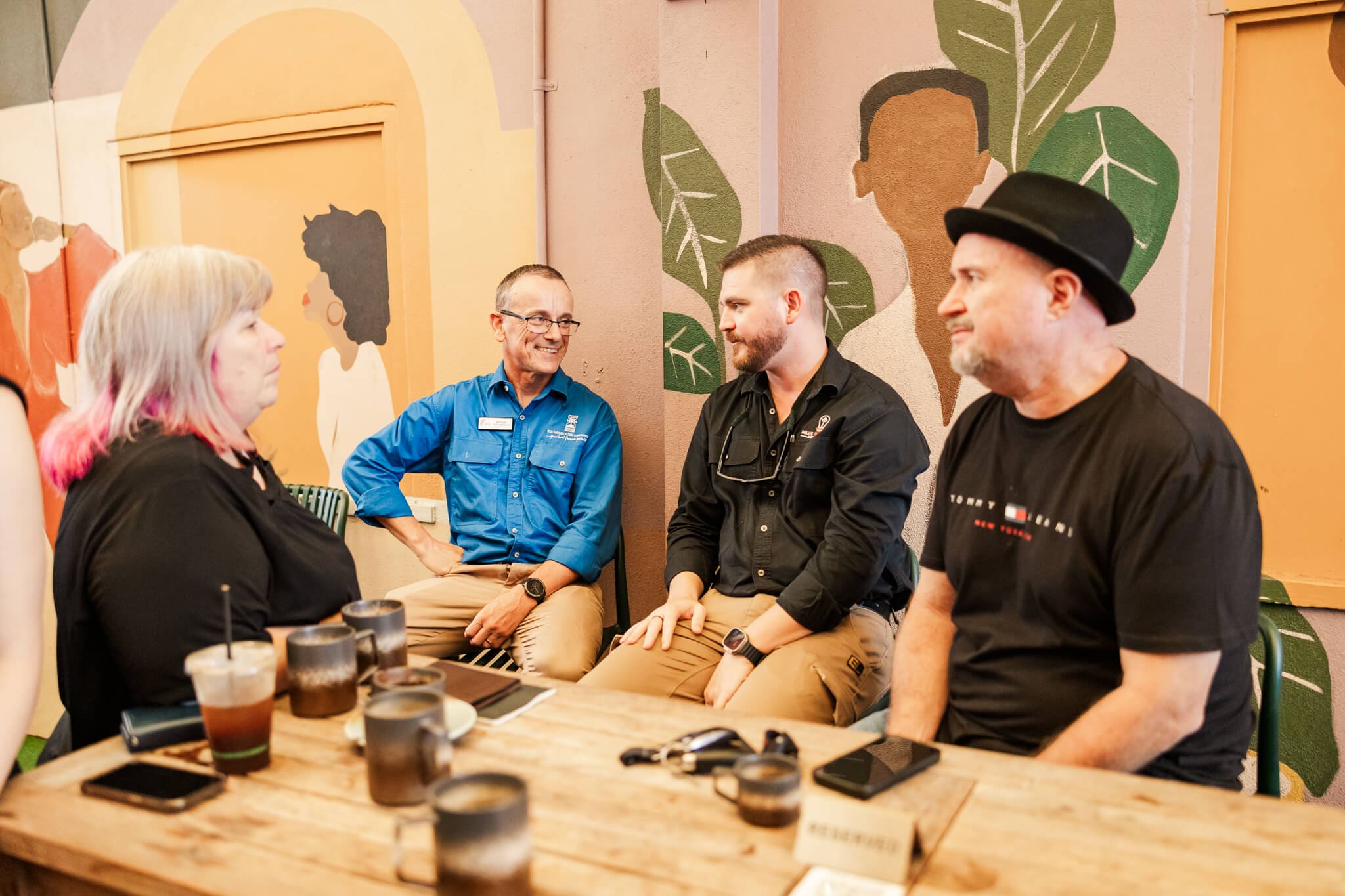 Members of the Chamber of Commerce, attending an event in Yeppoon.