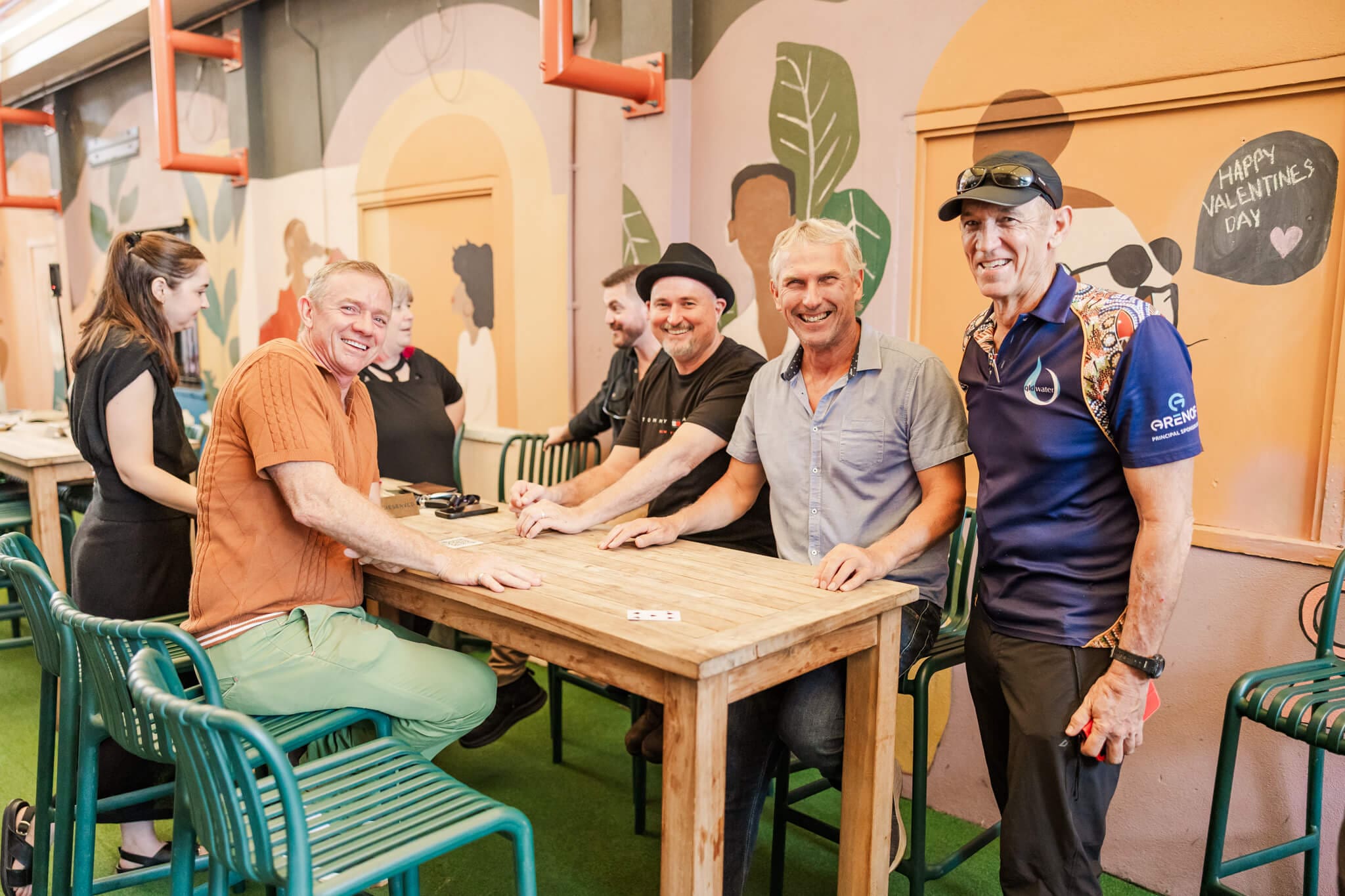 Members of the Chamber of Commerce, attending an event in Yeppoon.
