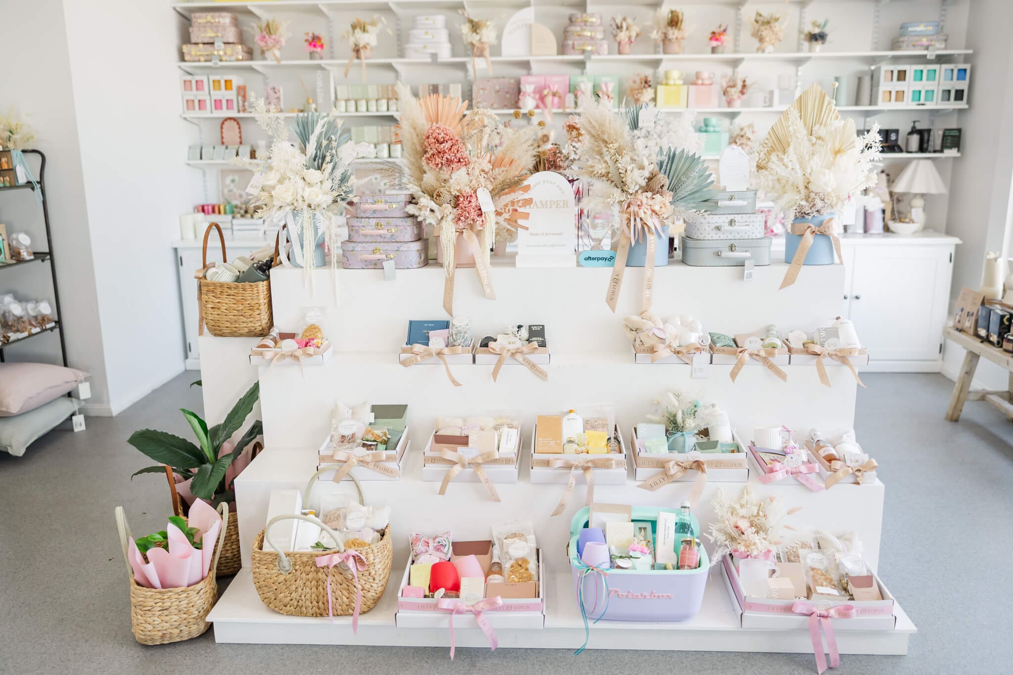 All the gorgeous items for sale in the Lilly and Lotus store in Rockhampton.