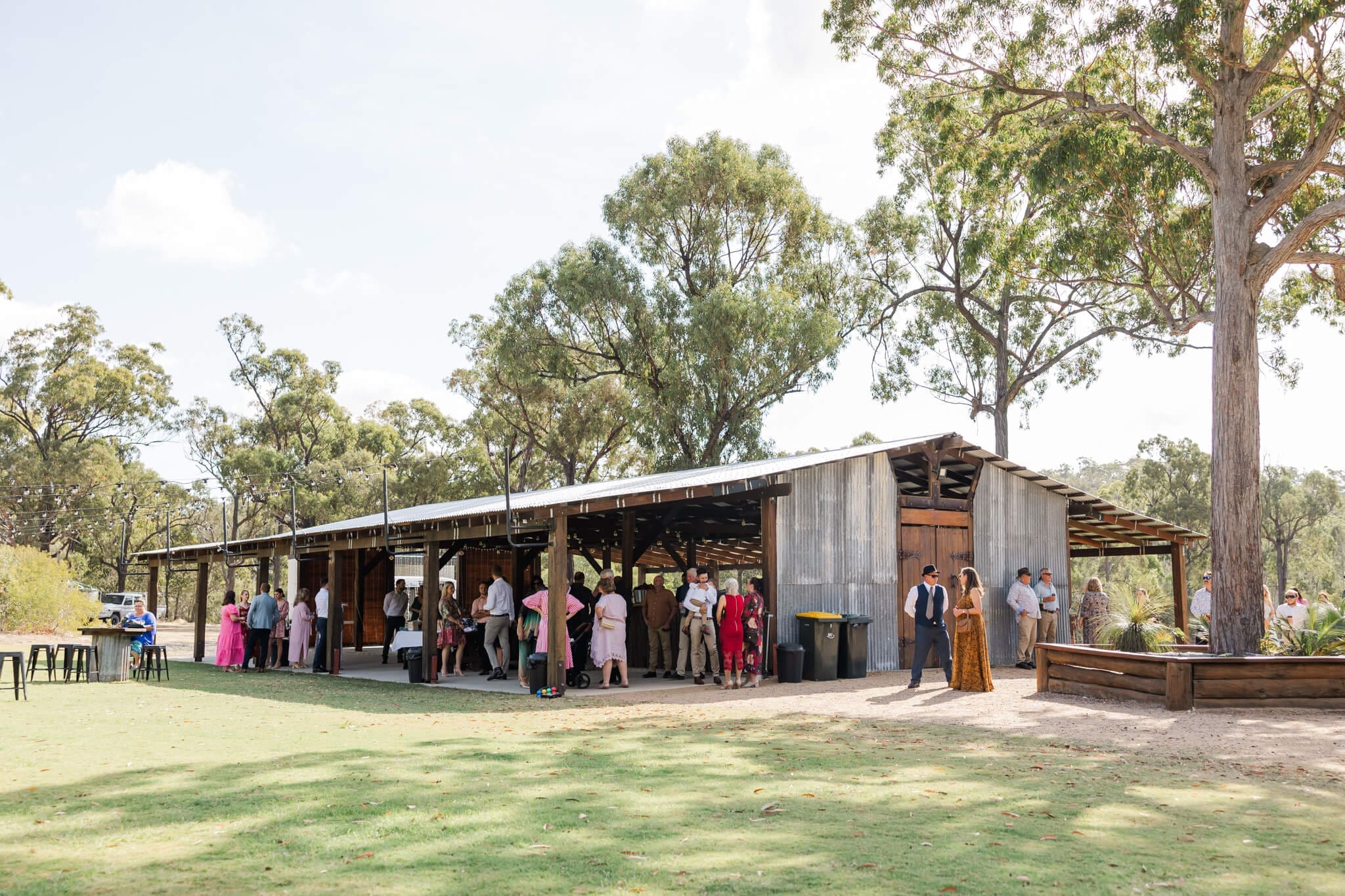 The Barn at the Mountain, a rustic wedding venue near Yeppoon. Featuring a barn style shed.