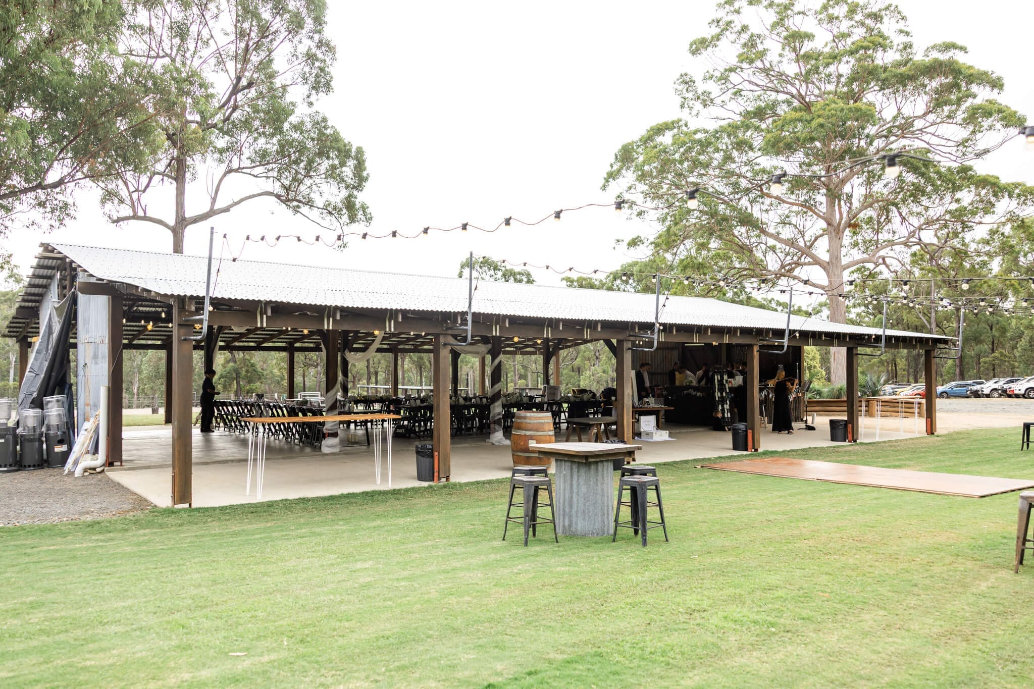 The Barn at the Mountain, a rustic wedding venue near Yeppoon. Featuring a barn style shed.